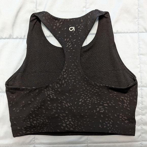 GapFit Black High Impact Double-Lined Longline Sports Bra | Size Small - Picture 2 of 5